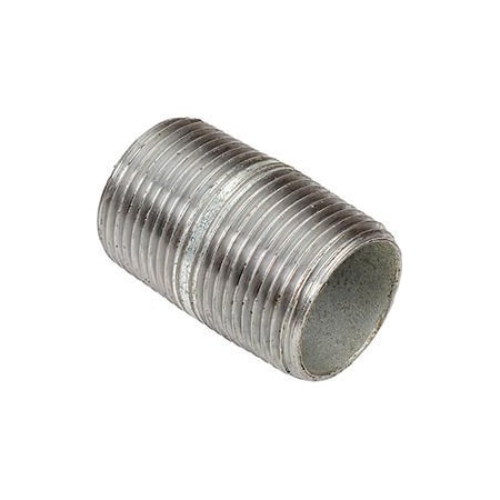 Anvil 1 In X 2 In Galvanized Steel Pipe Nipple 150 PSI Lead Free 831023809